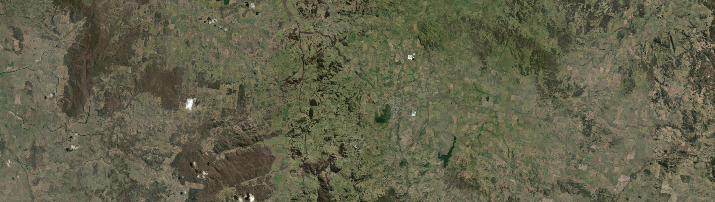 Aerial view of Guyra, NSW