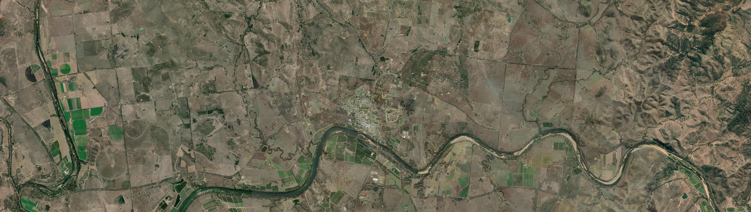 Aerial view of Mundubbera, QLD