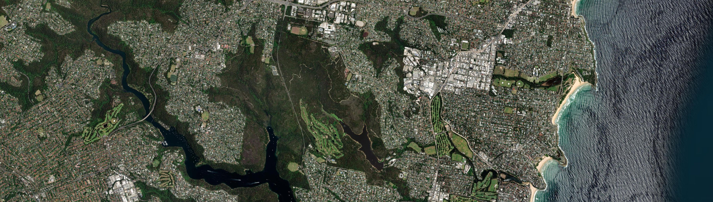 Aerial view of Allambie Heights, NSW