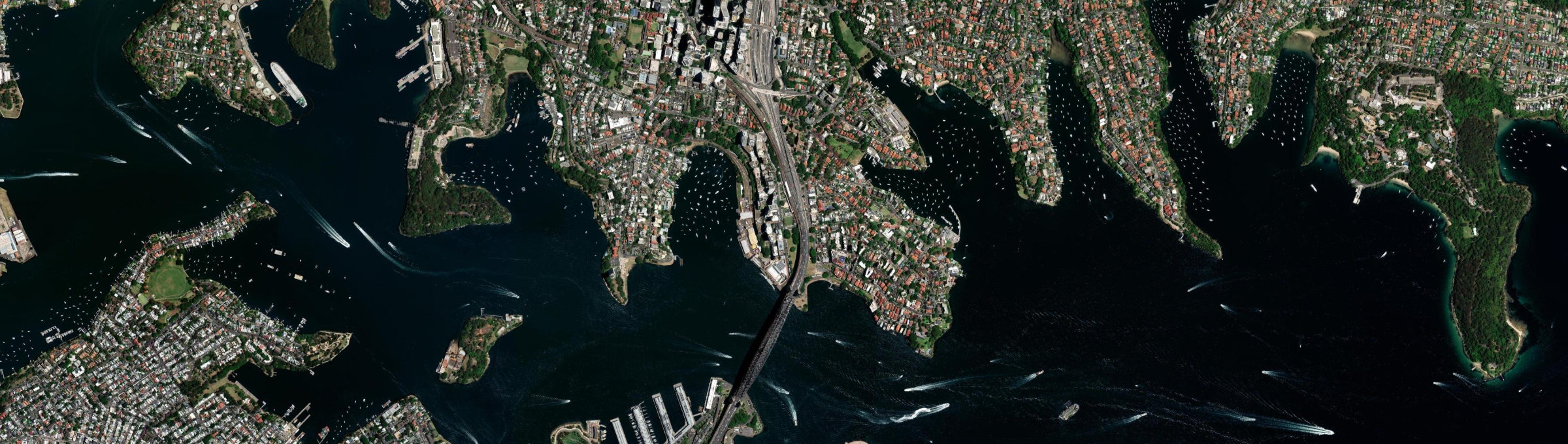 Aerial view of Milsons Point, NSW