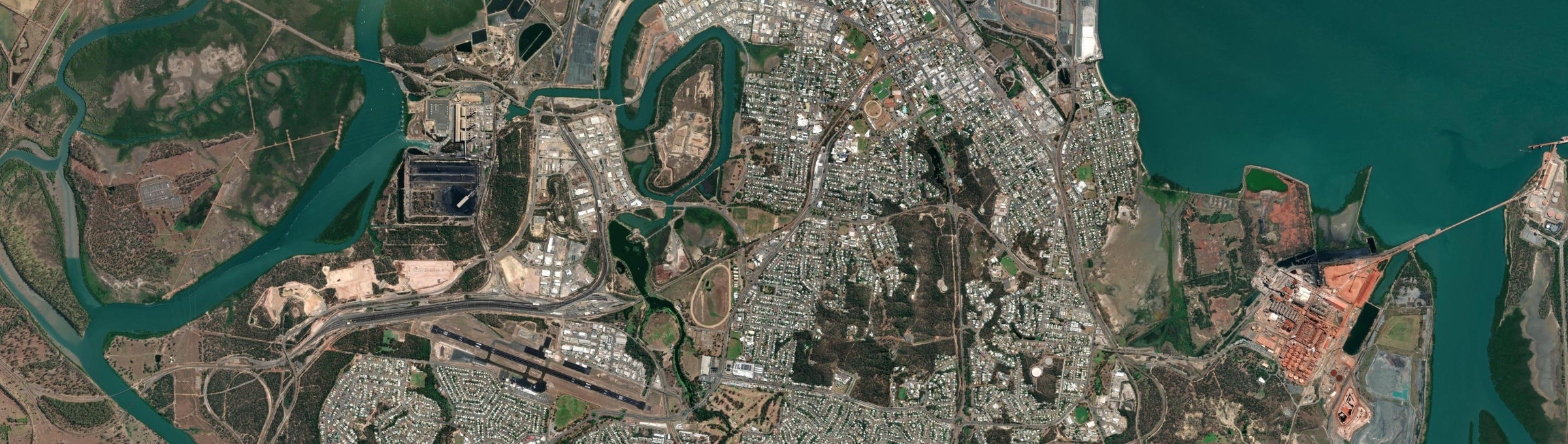 Aerial view of West Gladstone, QLD