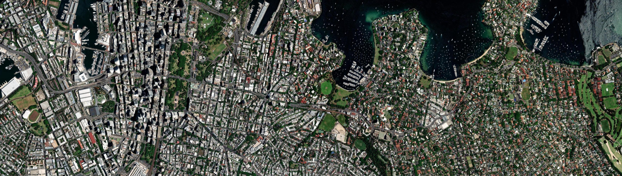 Aerial view of Rushcutters Bay, NSW