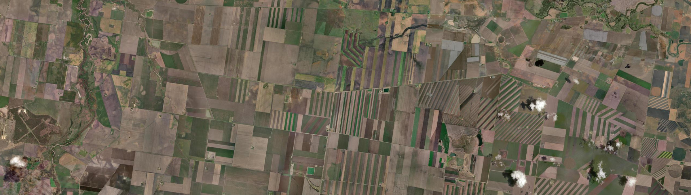 Aerial view of West Prairie, QLD