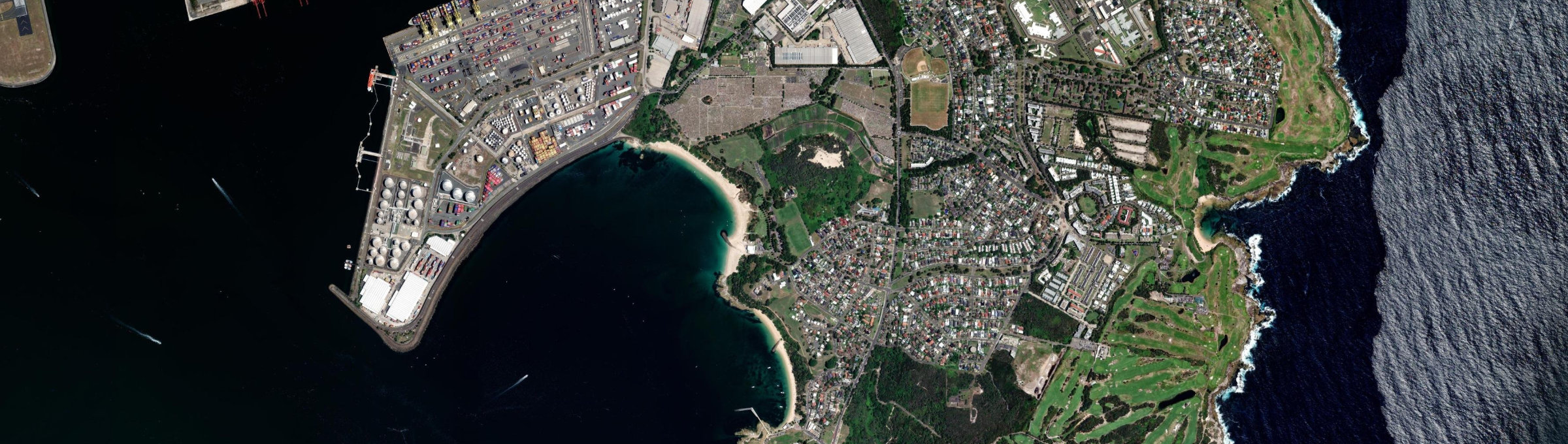 Aerial view of Phillip Bay, NSW