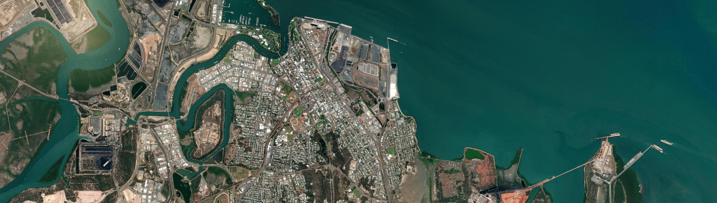 Aerial view of Barney Point, QLD
