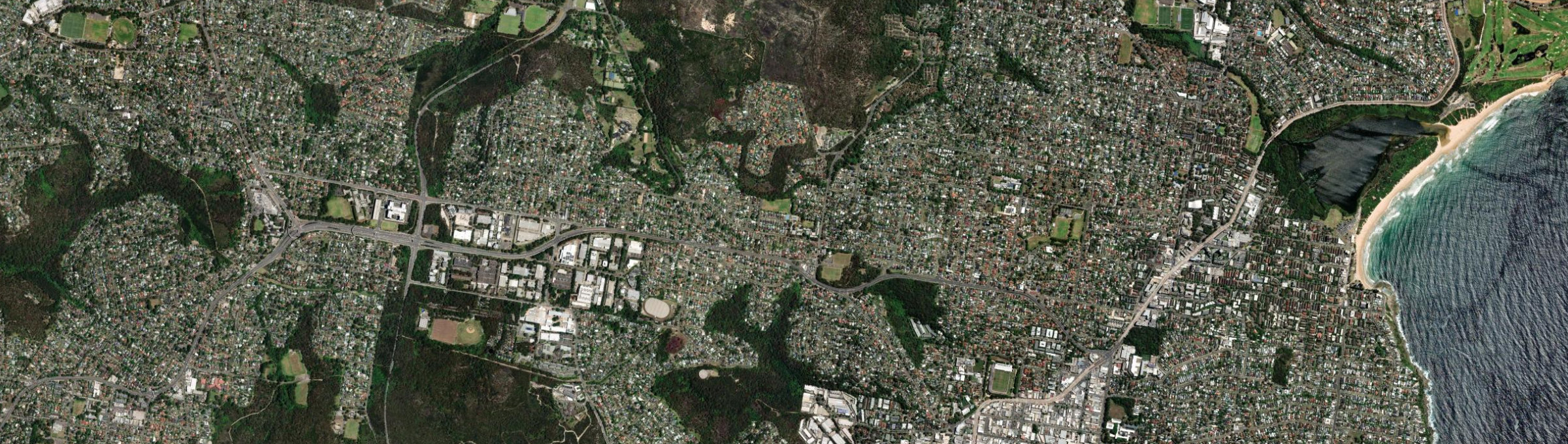 Aerial view of Beacon Hill, NSW