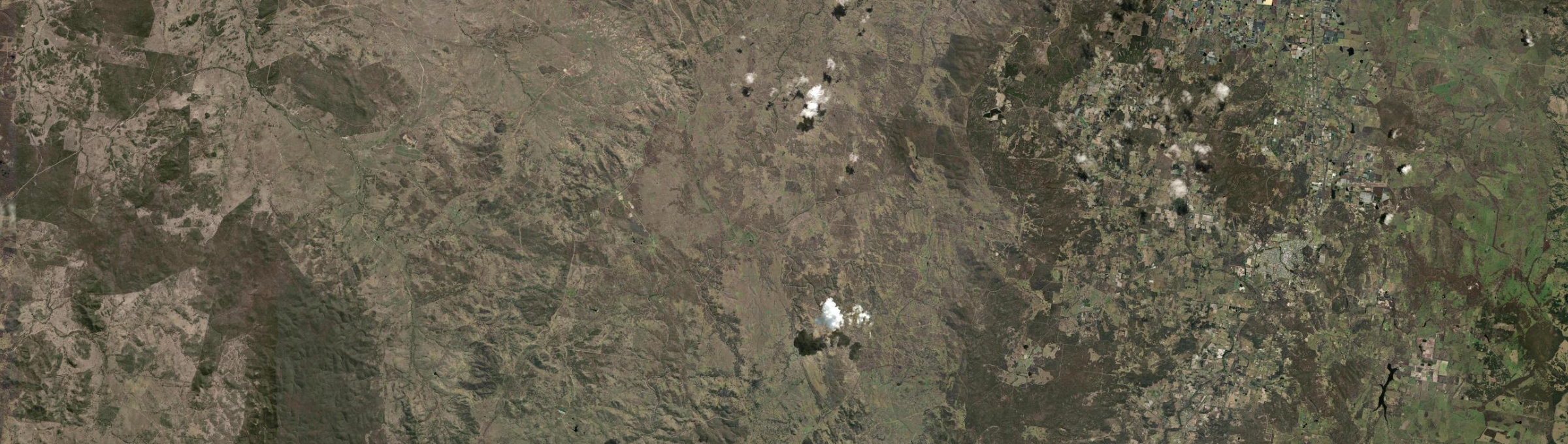 Aerial view of Pikedale, QLD