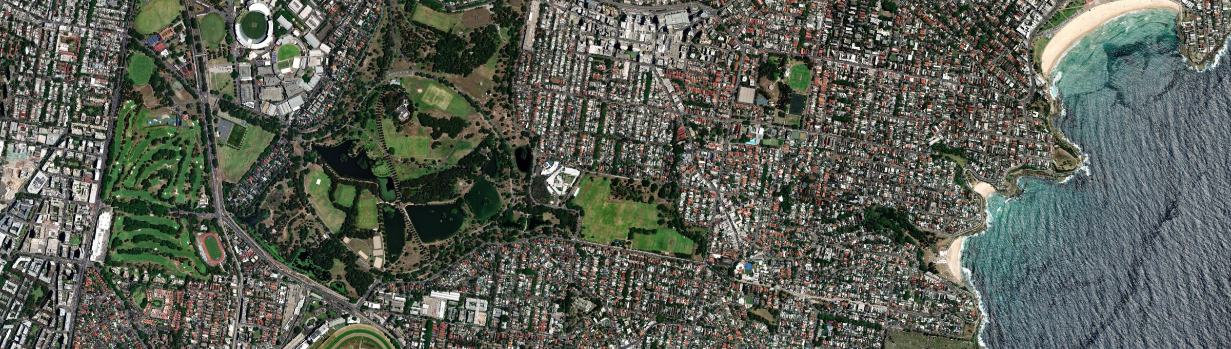 Aerial view of Queens Park (NSW), NSW