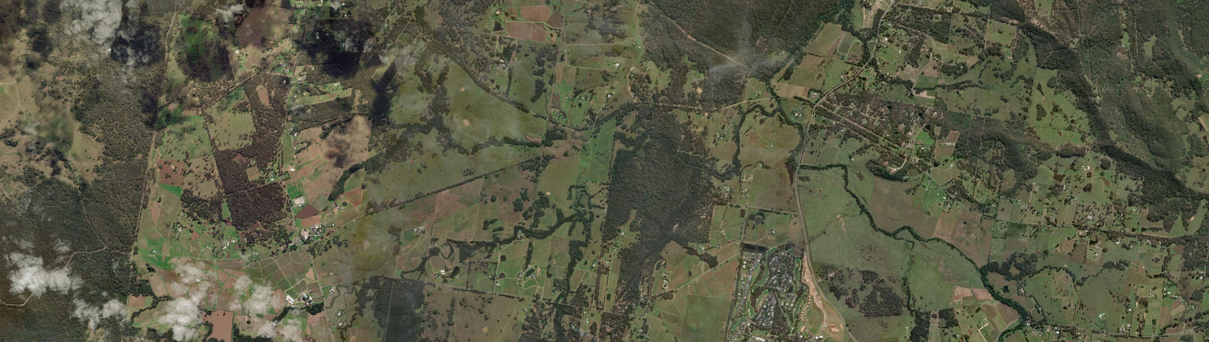 Aerial view of Rothbury, NSW