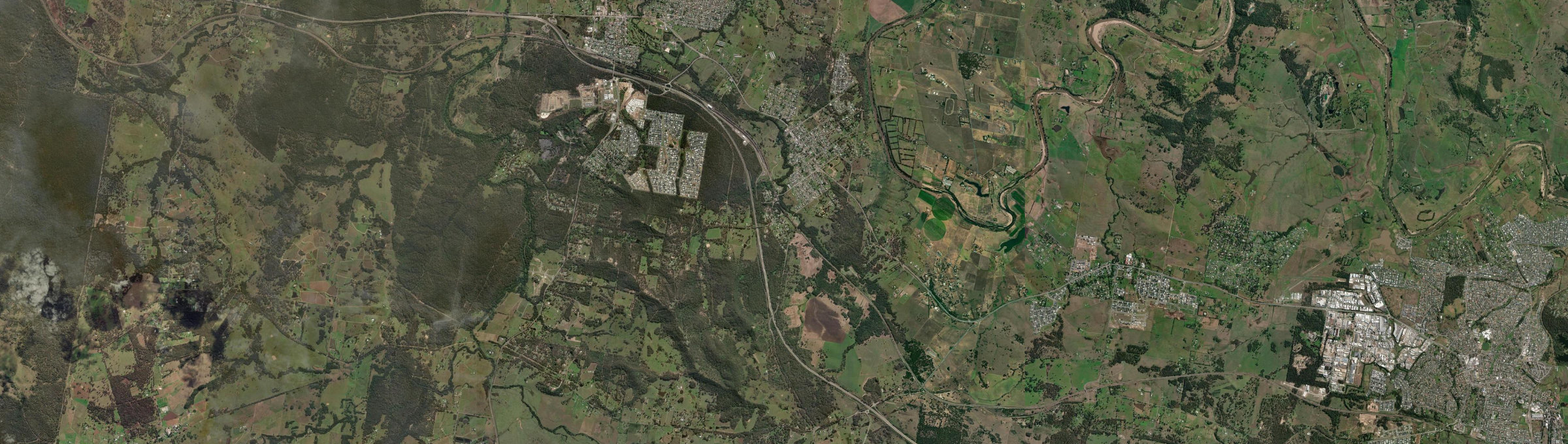 Aerial view of Greta (NSW), NSW