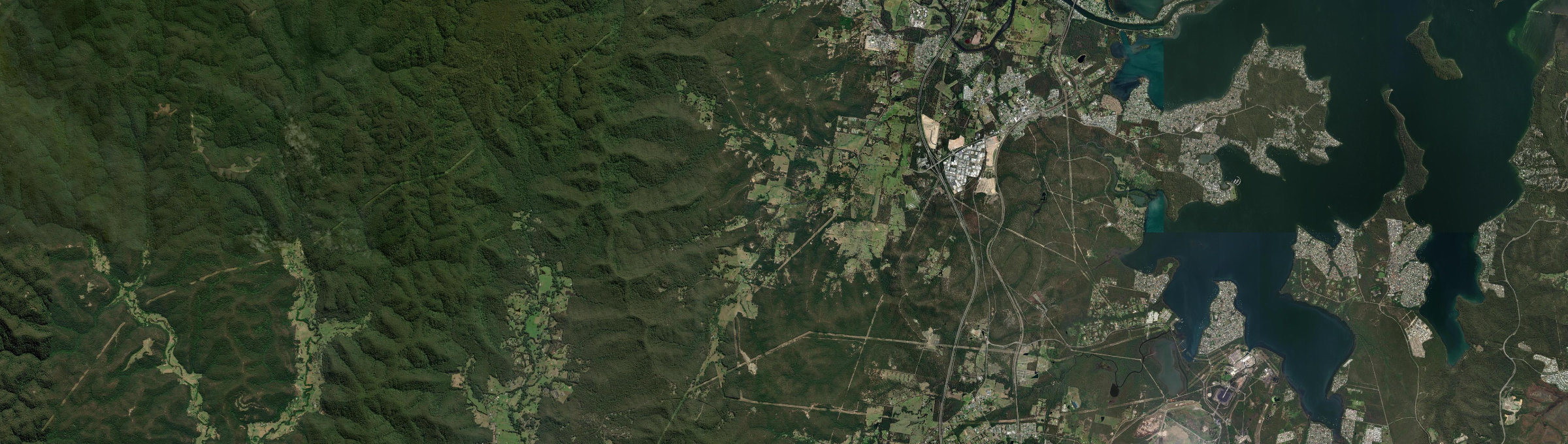 Aerial view of Mandalong, NSW