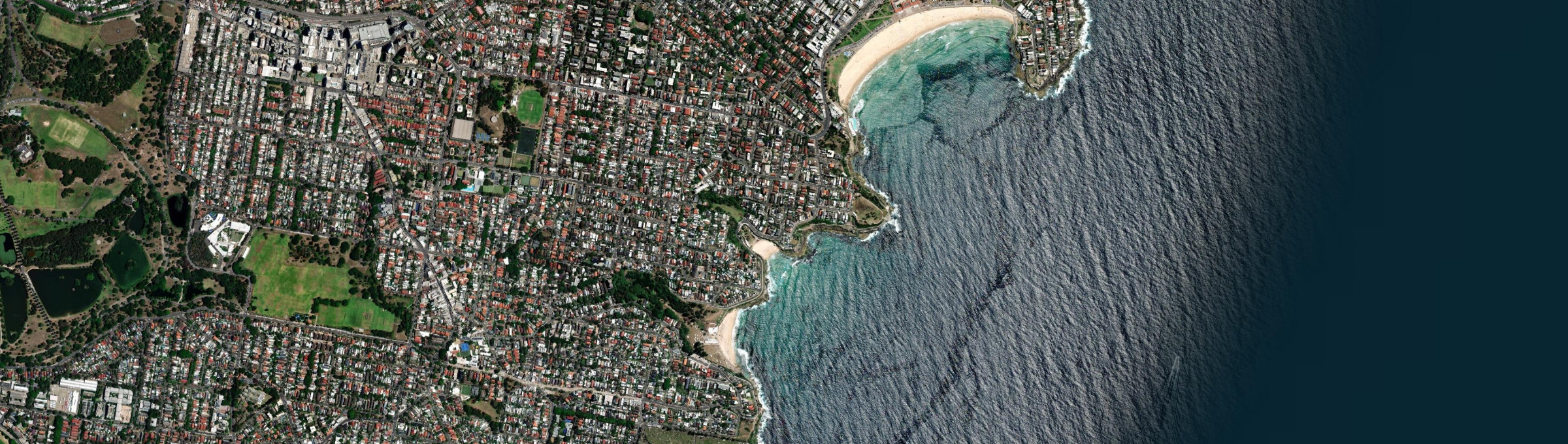 Aerial view of Tamarama, NSW
