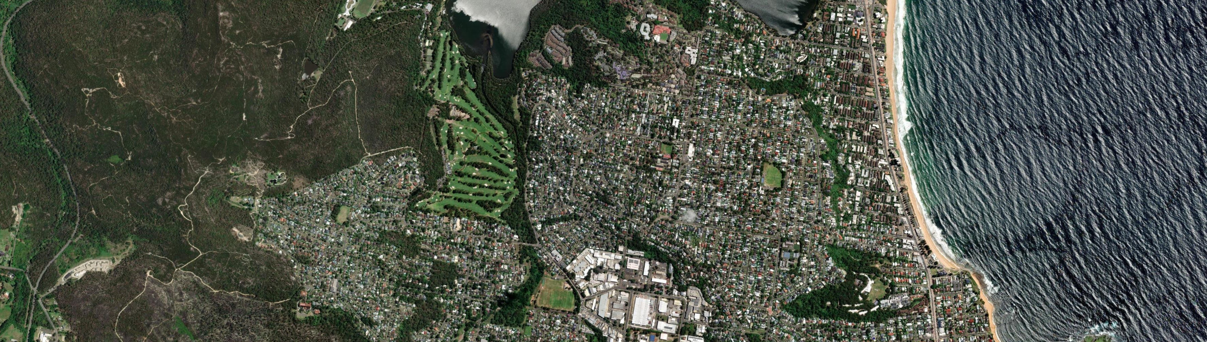 Aerial view of Wheeler Heights, NSW
