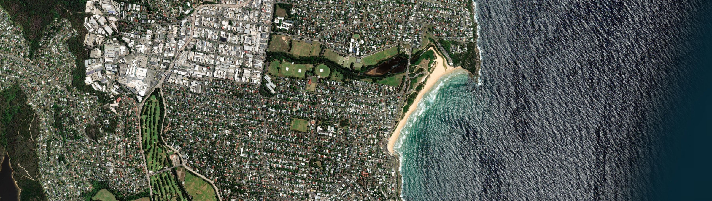 Aerial view of Curl Curl, NSW