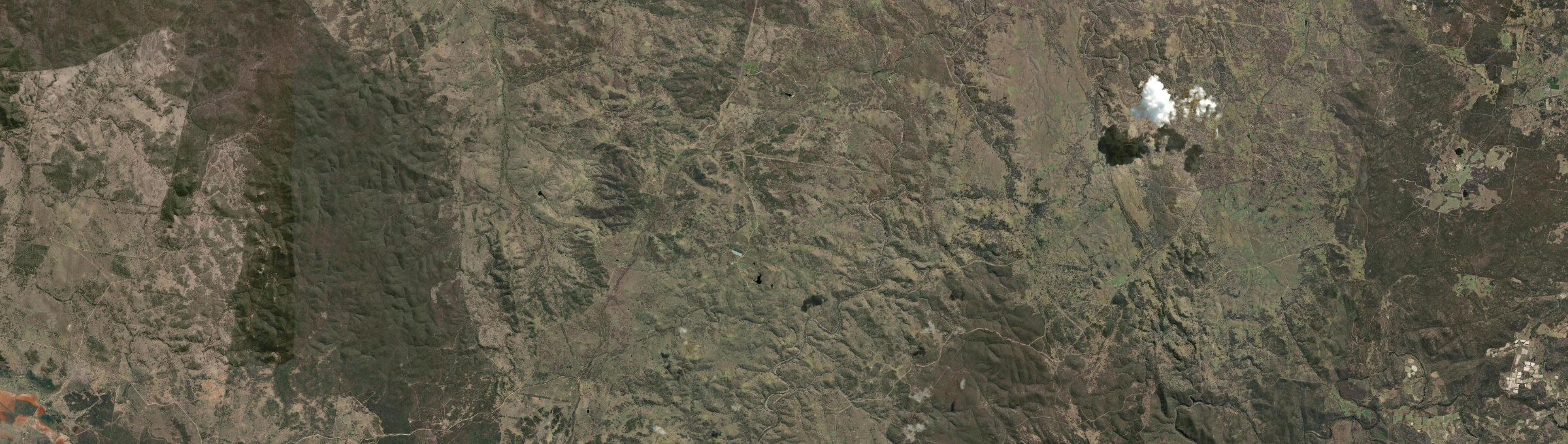 Aerial view of Pikes Creek, QLD