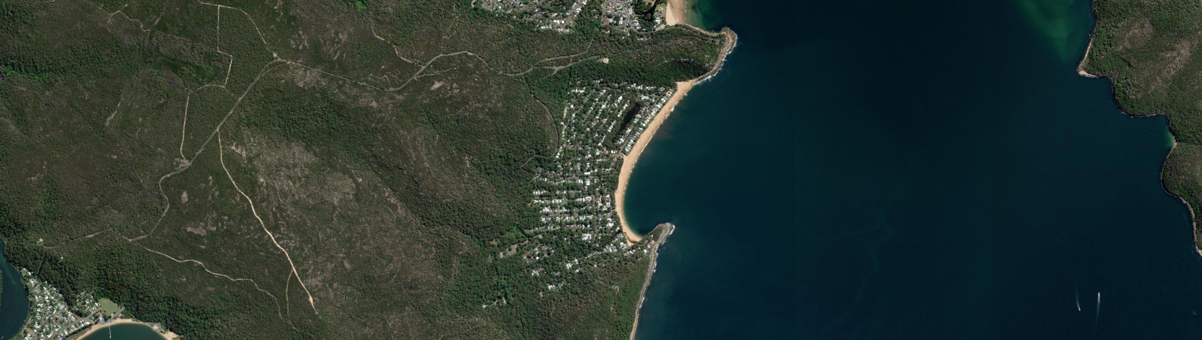 Aerial view of Pearl Beach, NSW