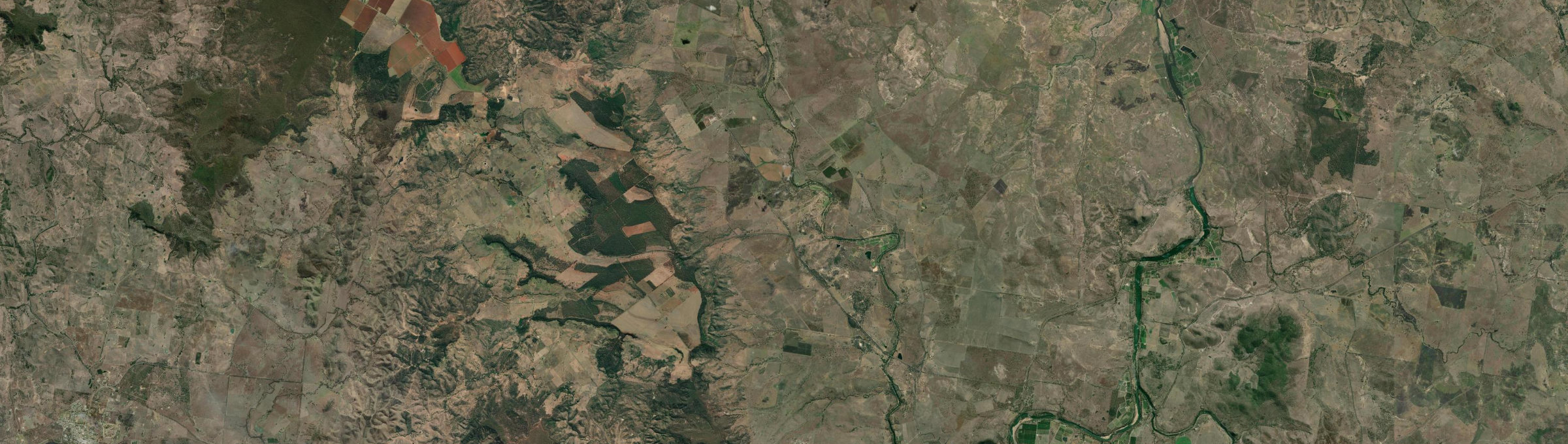 Aerial view of Reids Creek, QLD