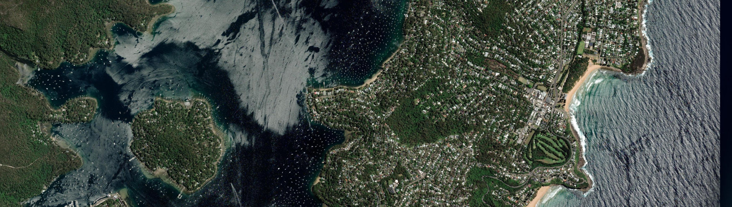 Aerial view of Clareville, NSW