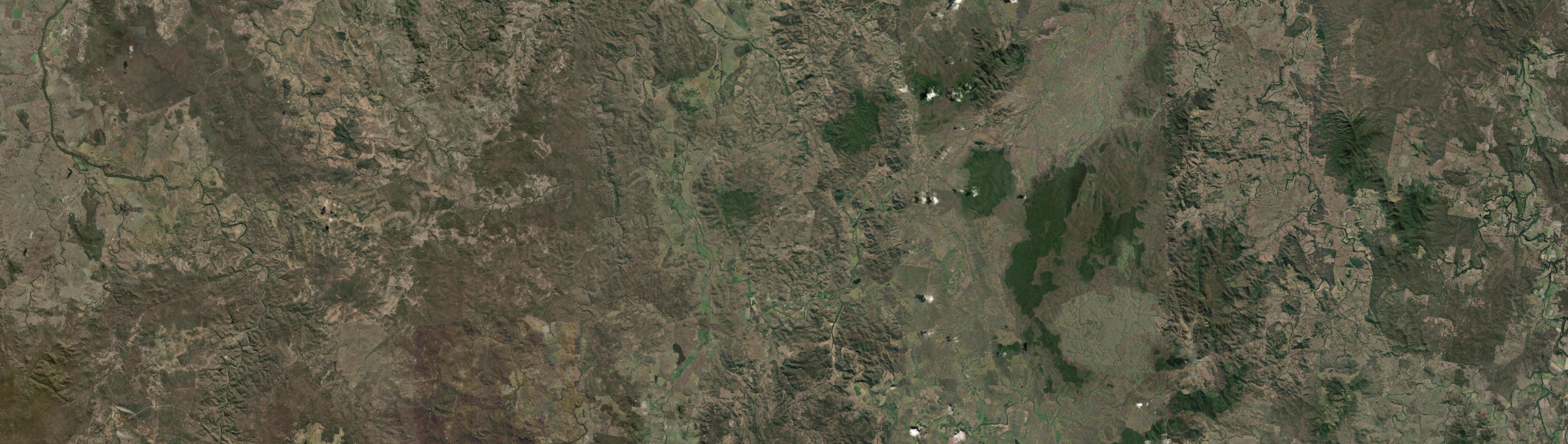 Aerial view of Booubyjan, QLD