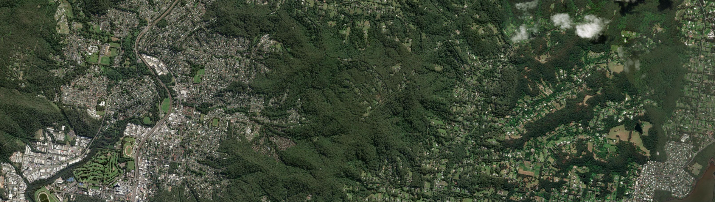 Aerial view of Mount Elliot (NSW), NSW