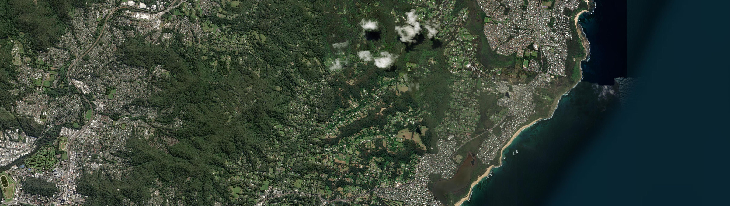Aerial view of Matcham, NSW
