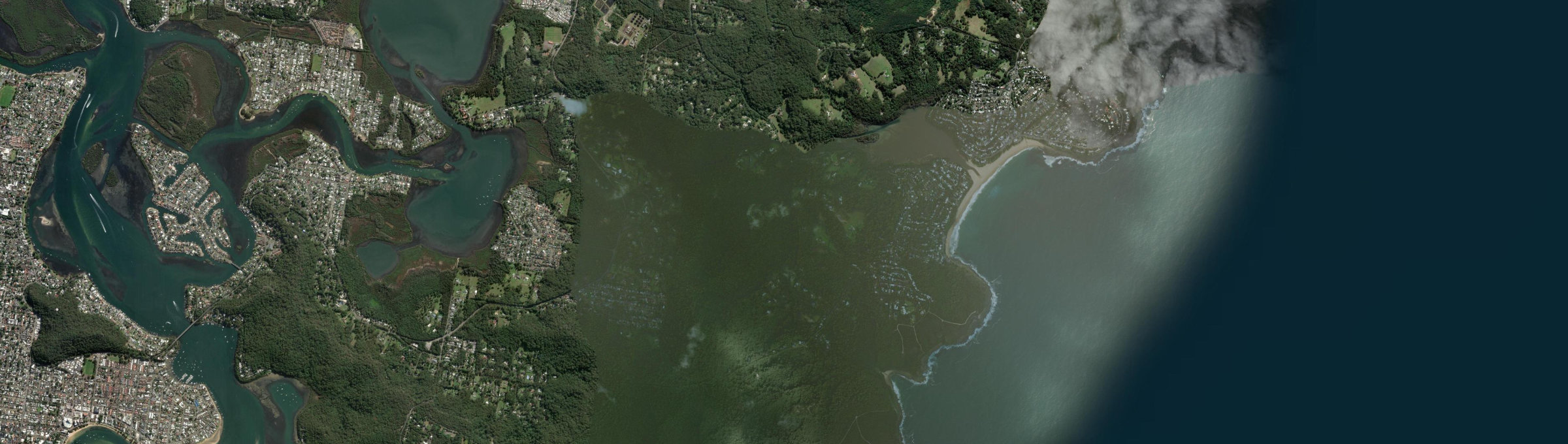 Aerial view of Macmasters Beach, NSW