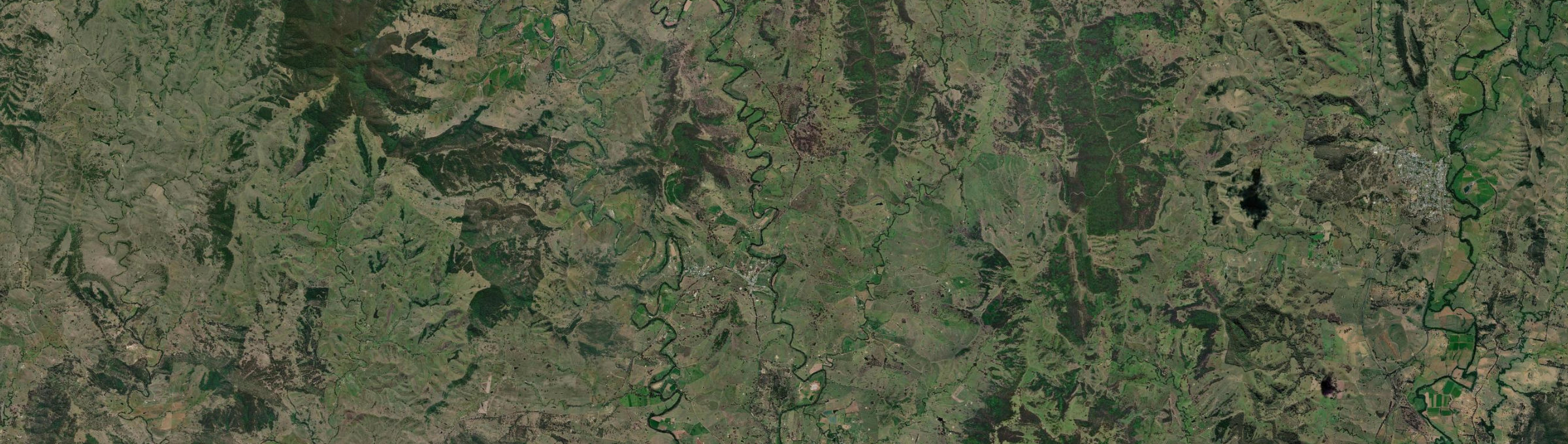 Aerial view of East Gresford, NSW