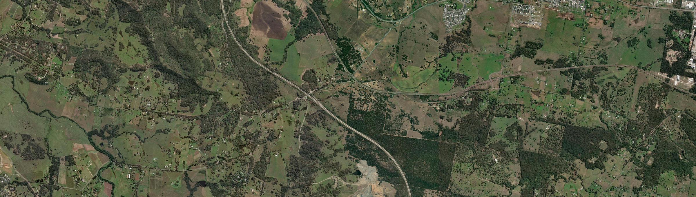 Aerial view of Allandale (NSW), NSW