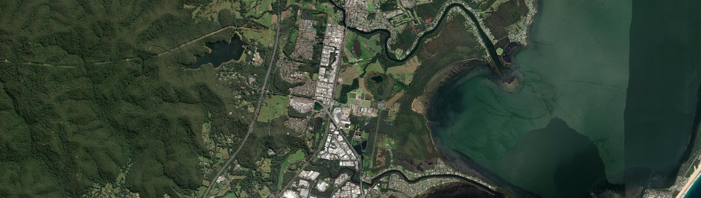Aerial view of Tuggerah, NSW