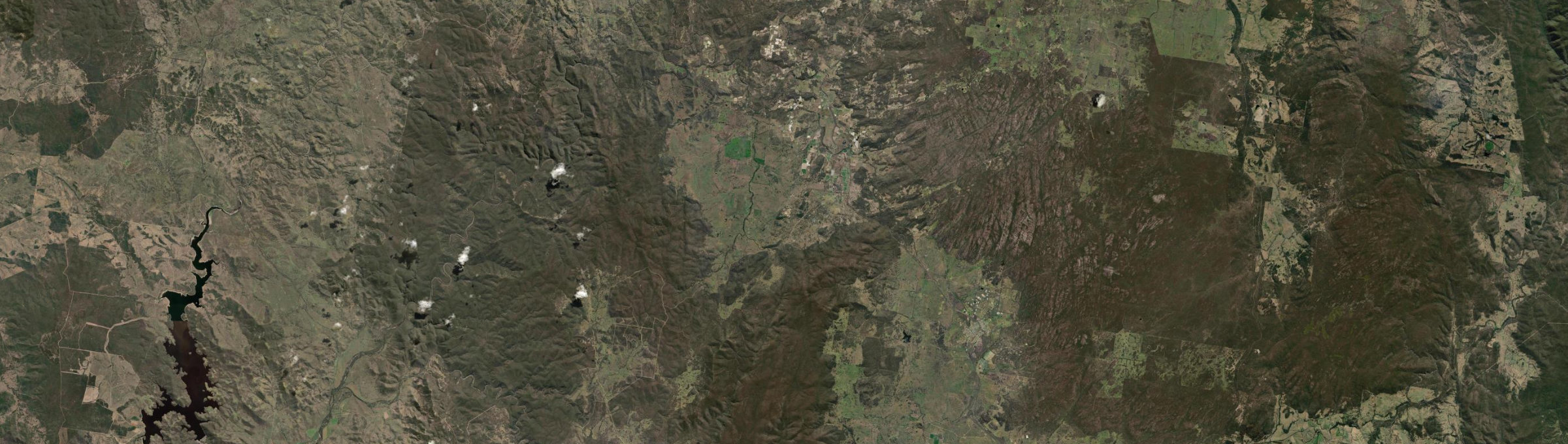 Aerial view of Ballandean, QLD