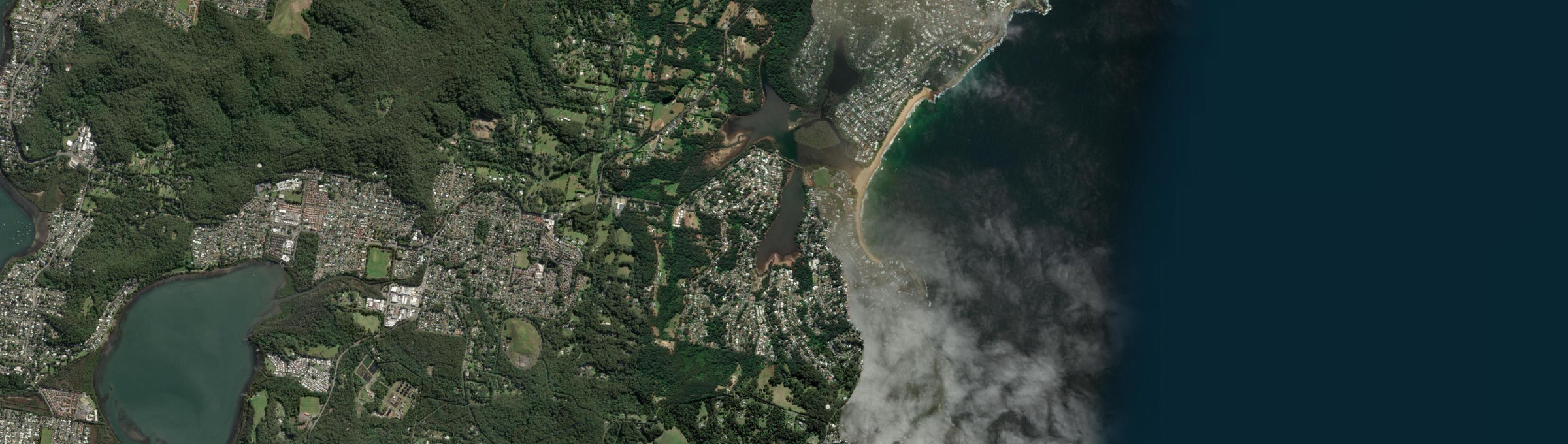Aerial view of Avoca Beach, NSW