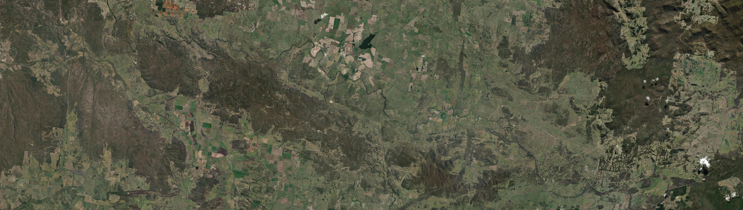 Aerial view of Rangers Valley, NSW