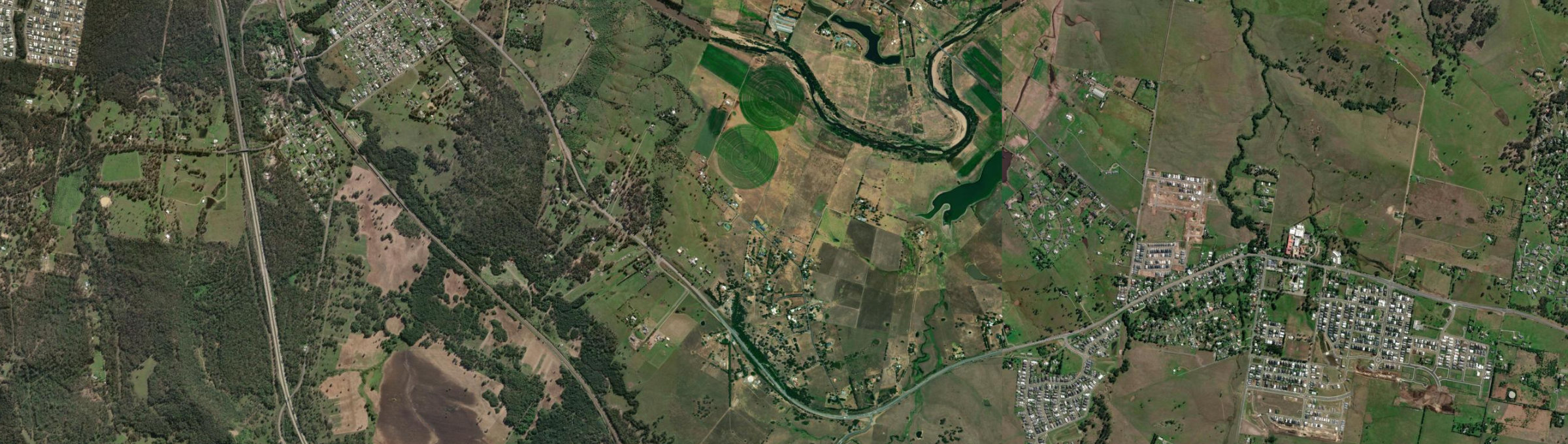 Aerial view of Oswald, NSW