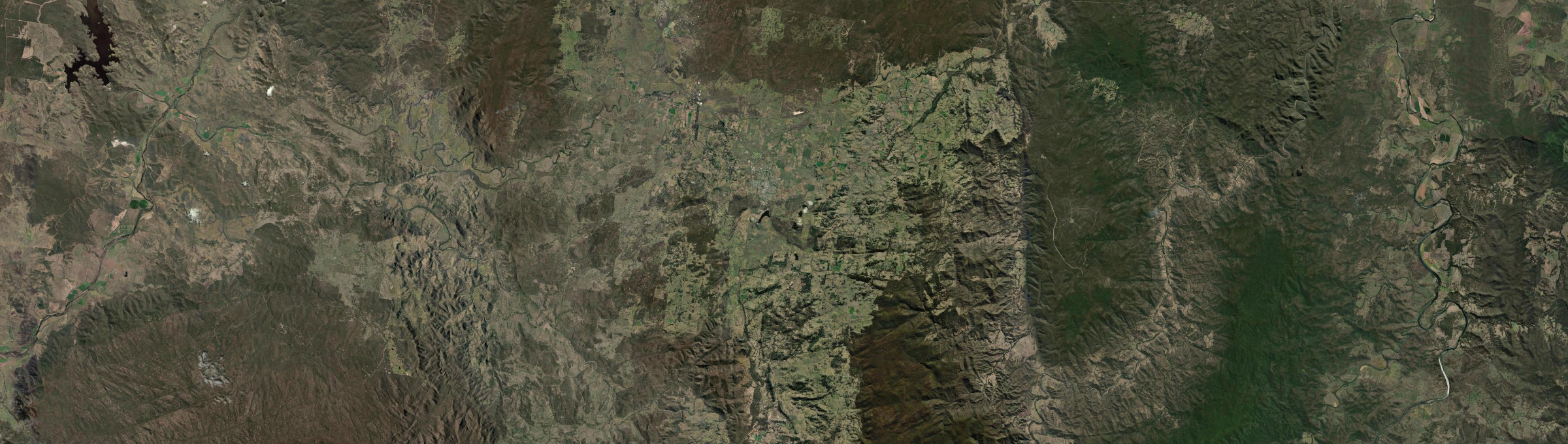 Aerial view of Tenterfield, NSW