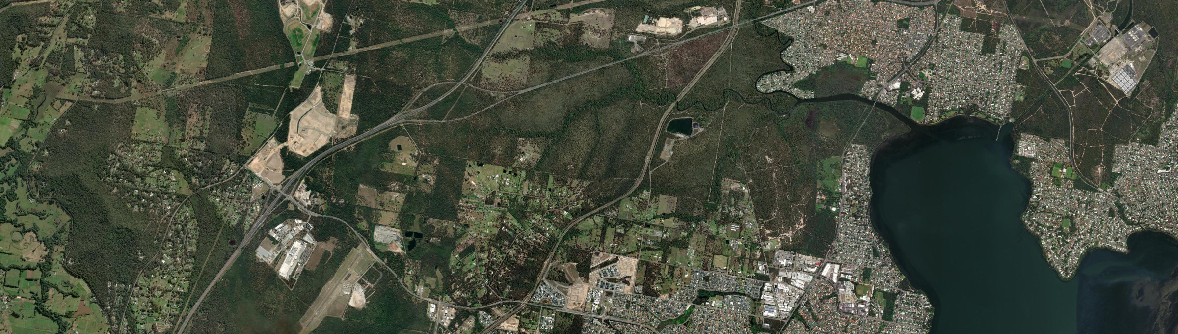 Aerial view of Wallarah, NSW