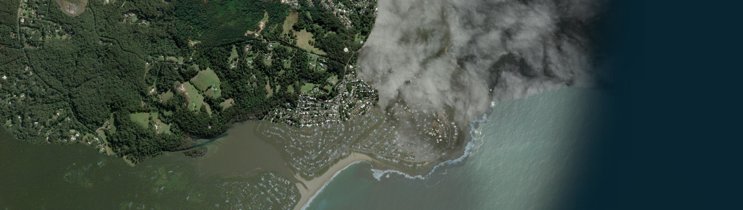 Aerial view of Copacabana, NSW