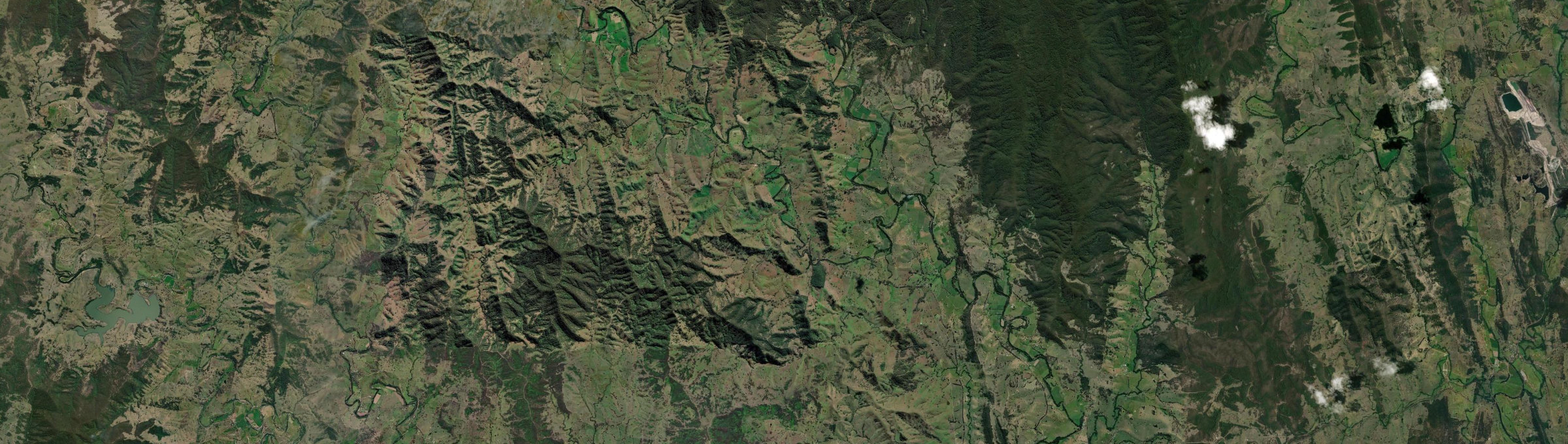 Aerial view of Munni, NSW