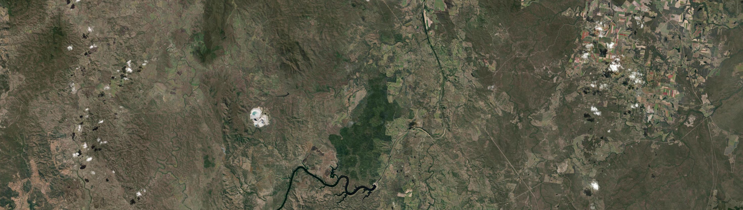 Aerial view of Good Night, QLD
