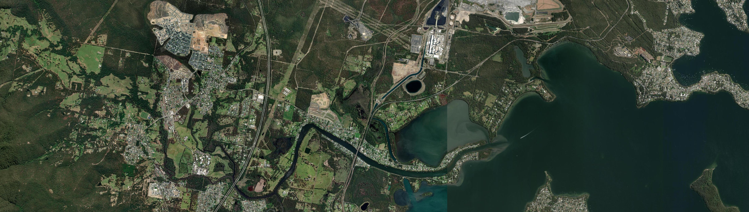 Aerial view of Dora Creek, NSW