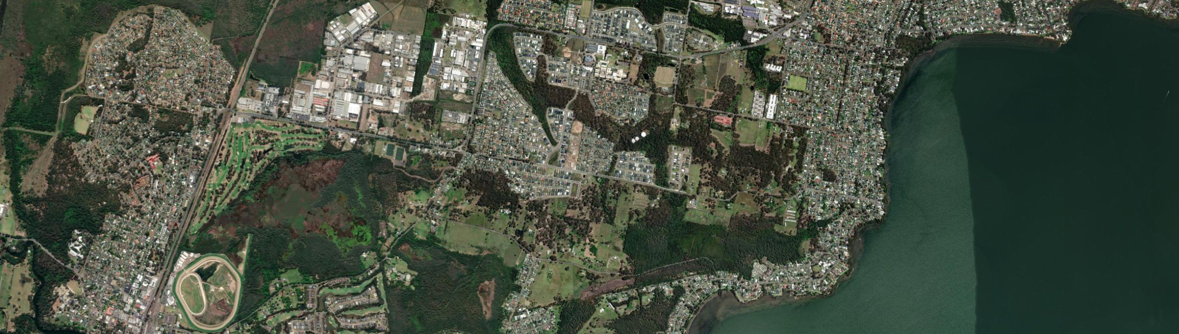 Aerial view of Wadalba, NSW