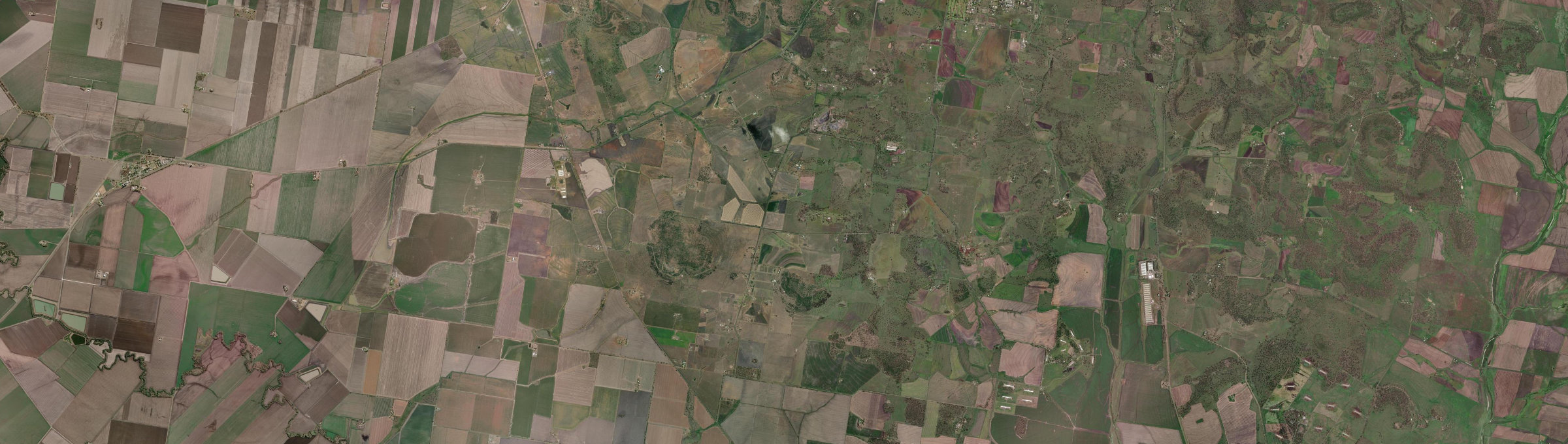 Aerial view of Scrubby Mountain, QLD