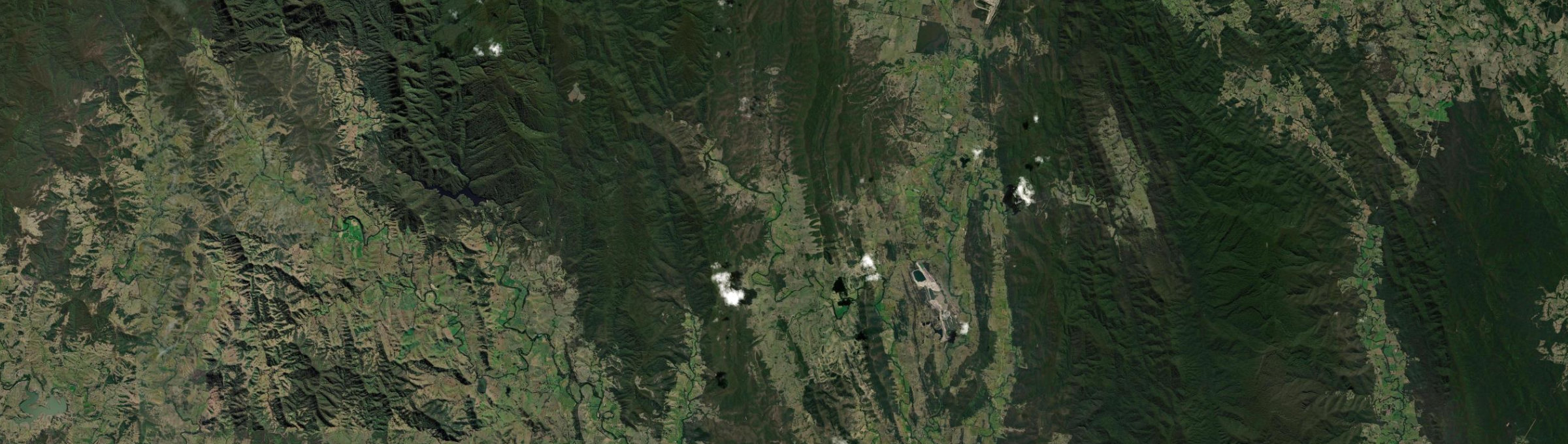 Aerial view of Monkerai, NSW