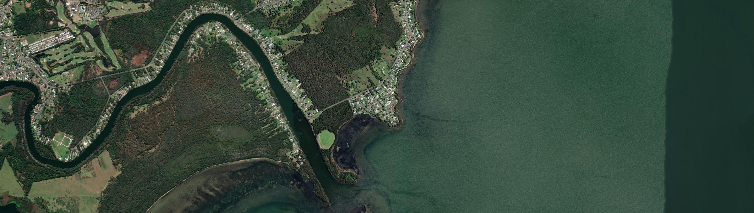 Aerial view of Rocky Point (NSW), NSW