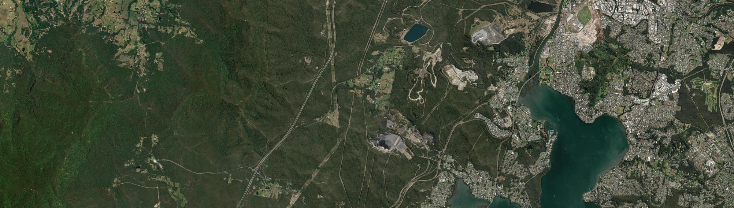 Aerial view of Wakefield, NSW