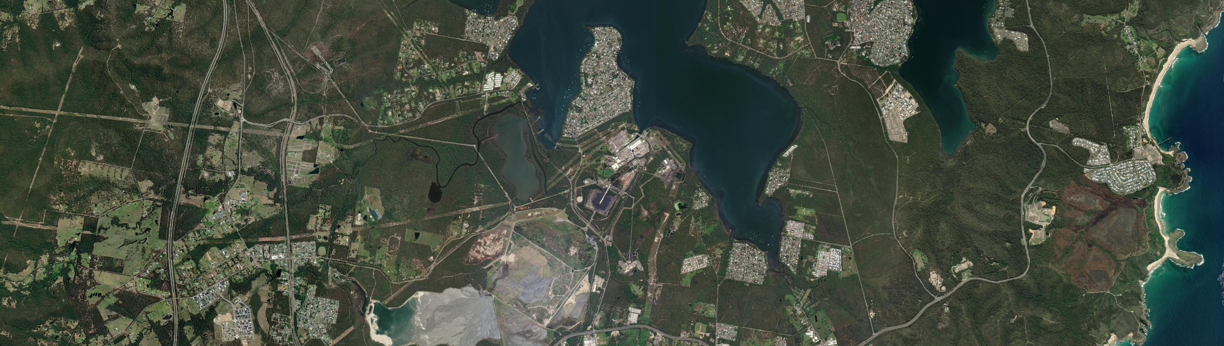 Aerial view of Mannering Park, NSW