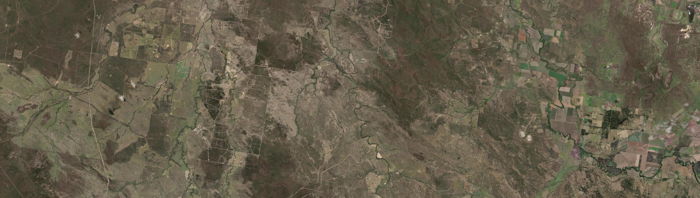 Aerial view of Thanes Creek, QLD