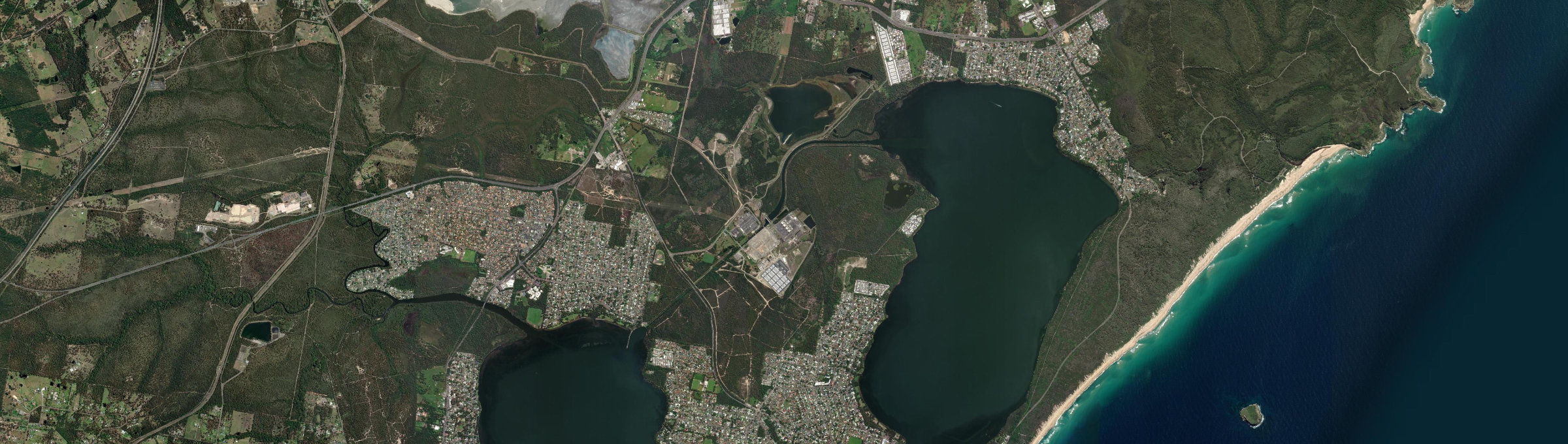 Aerial view of Colongra, NSW