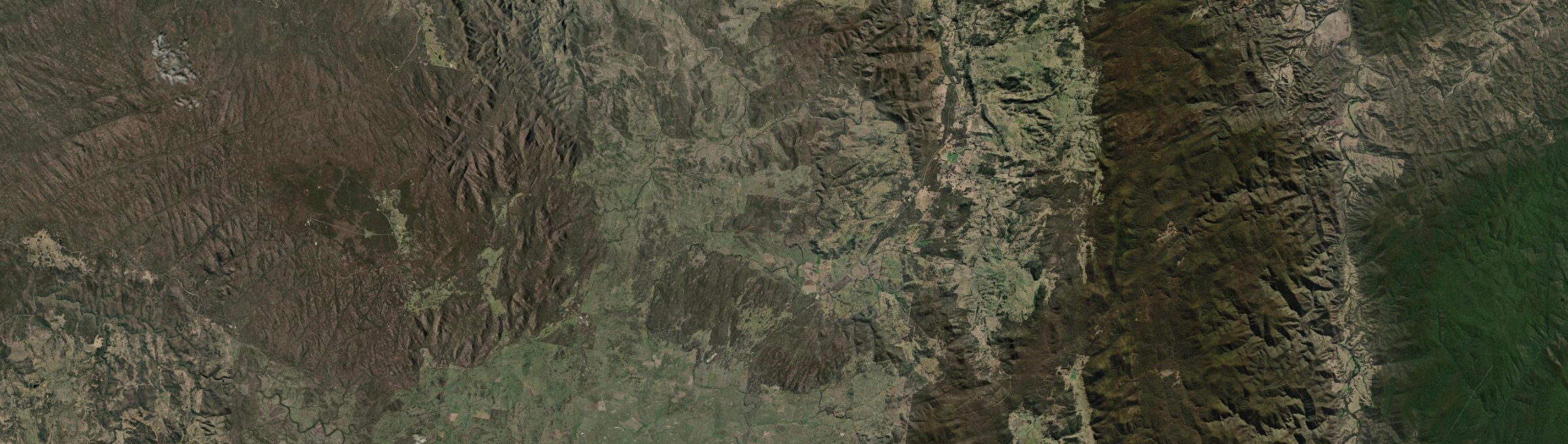 Aerial view of Bolivia, NSW