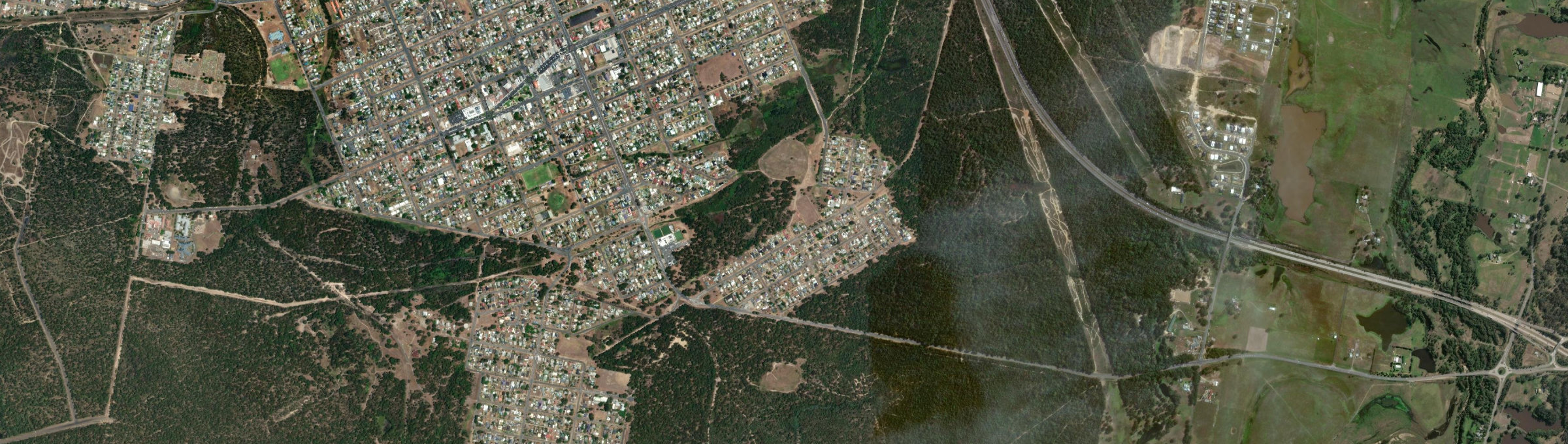 Aerial view of Stanford Merthyr, NSW