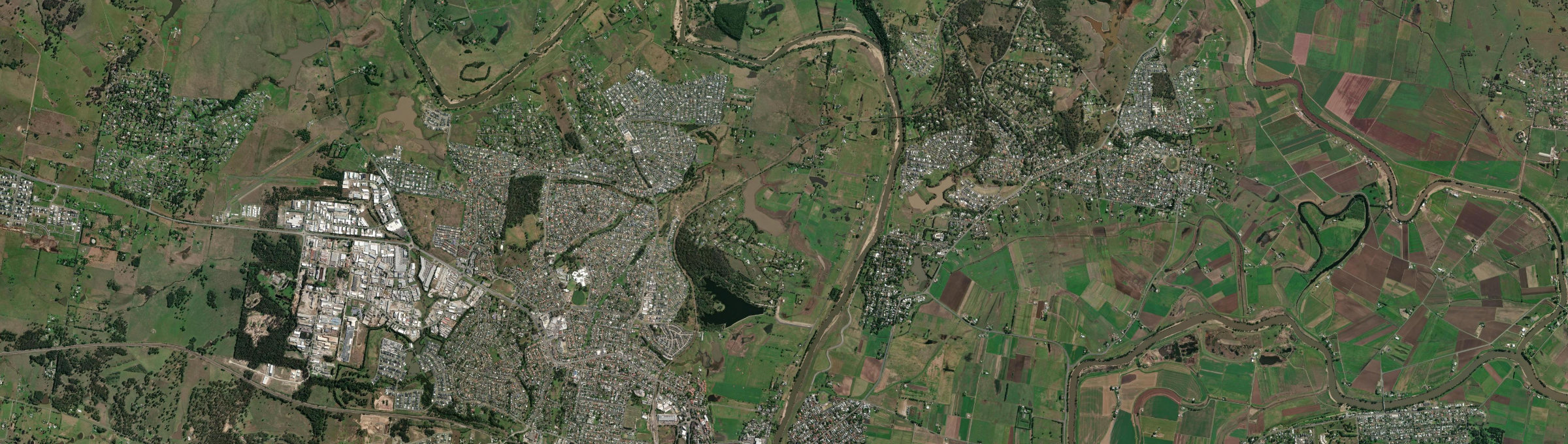 Aerial view of Oakhampton, NSW